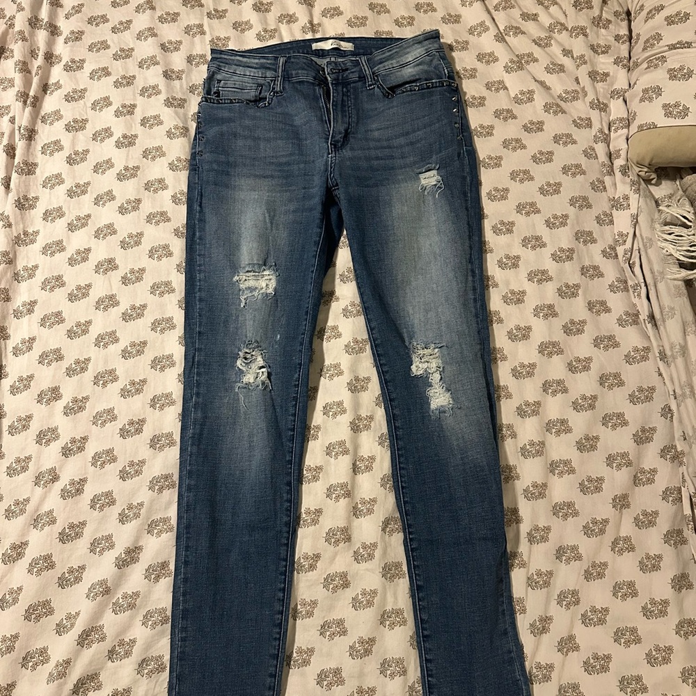 KanCan Distressed Studded Women Jeans